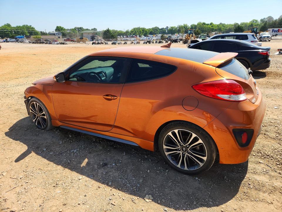 2016 Hyundai Veloster VIN KMHTC6AE6GU295962 COPART salvage auction — FRONT END, Al - Cert Of Title-Salvage Title, sold $525 on 2026-07-08 (photo 2)