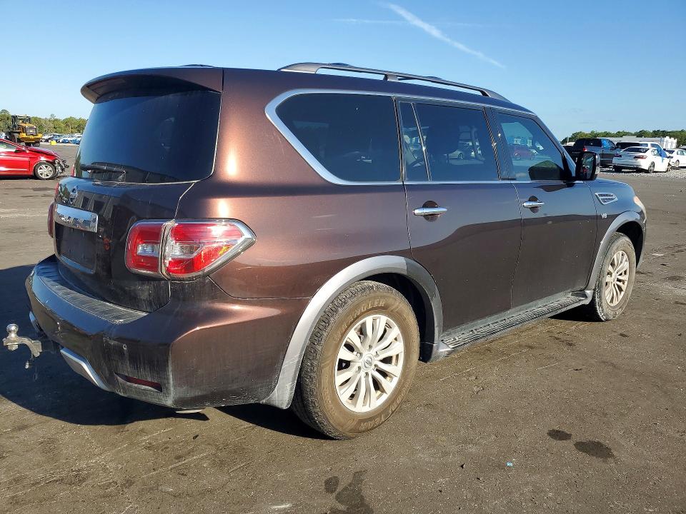 2018 Nissan Armada VIN JN8AY2ND8J9051459 COPART salvage auction — FRONT END, Fl - Cert Of Title Slvg Rebuildable, sold $3,700 on 2026-07-20 (photo 3)