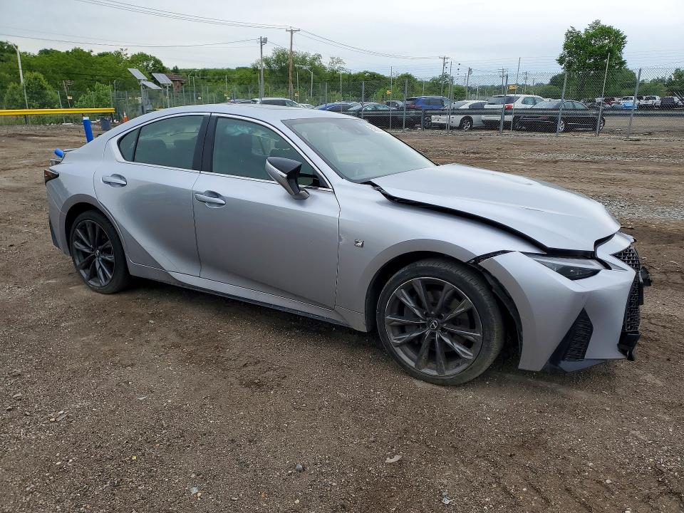 2023 Lexus Is VIN JTHGZ1E20P5028803 COPART salvage auction — FRONT END, Md - Cert Of Salvage > 75% Damage, sold $8,700 on 2026-07-02 (photo 4)