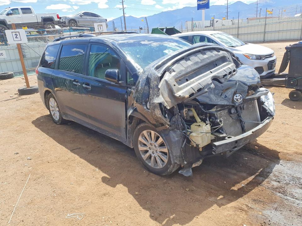 2013 Toyota VIN 5TDDK3DC9DS062761 COPART salvage auction — FRONT END, Co - Salvage Title, sold $1,250 on 2026-07-15 (photo 4)