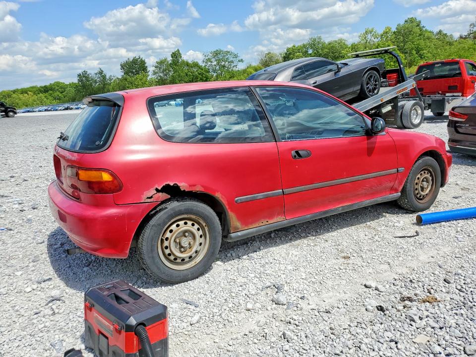 1994 Honda Civic VIN 2HGEH2360RH509297 COPART salvage auction — REAR END, Ky - Certificate Of Title, sold $800 on 2026-07-02 (photo 3)