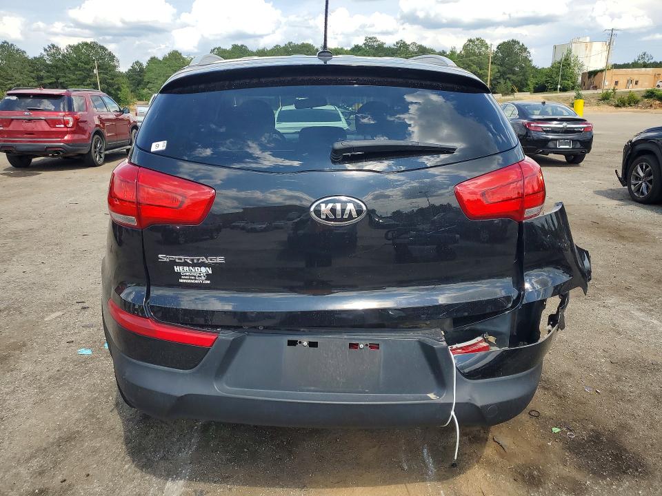 2016 Kia Sportage VIN KNDPBCAC0G7869444 COPART salvage auction — REAR END, Sc - Cert Of Title-Salvage, sold $2,550 on 2026-07-06 (photo 6)