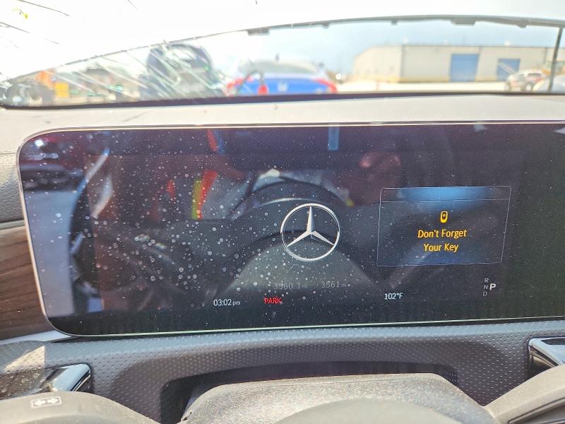 2026 Mercedes-benz Cla-klasse VIN W1K5J4HB5TN602535 COPART salvage auction — FRONT END, Tx - Salvage Vehicle Title, sold $10,600 on 2026-07-07 (photo 9)