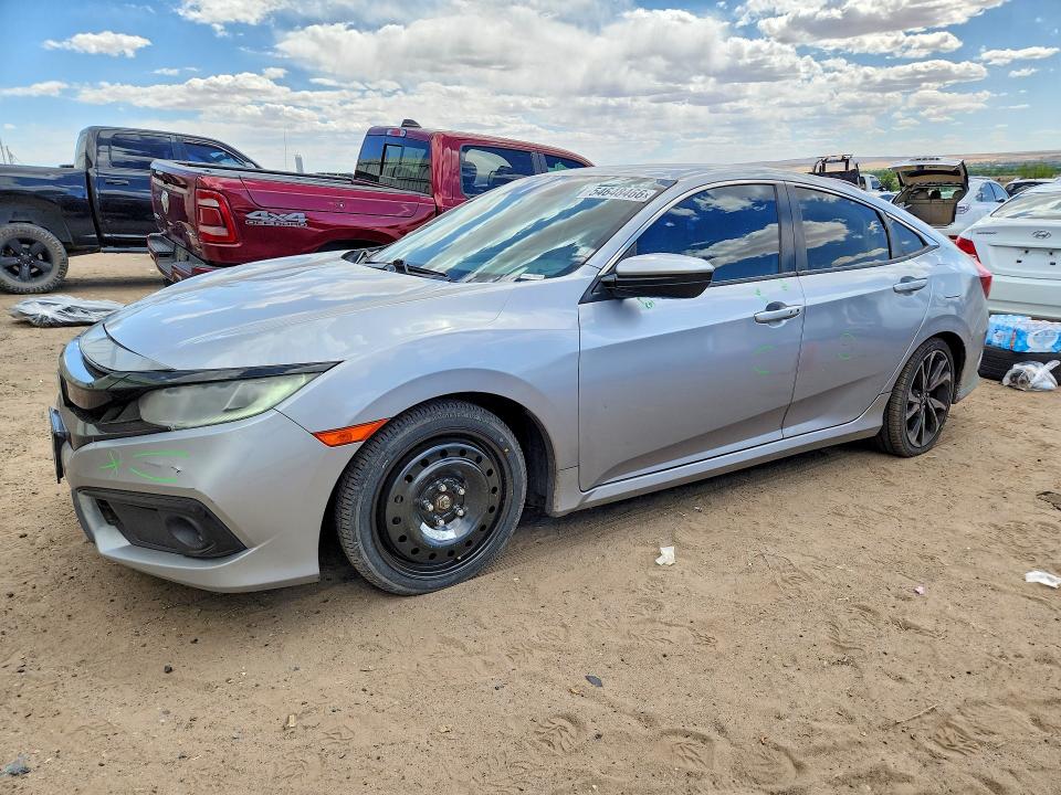 2020 Honda Civic VIN 2HGFC2F86LH518142 COPART salvage auction — FRONT END, Nm - Cert Of Title-Salvage, sold $1,750 on 2026-07-23 (photo 1)