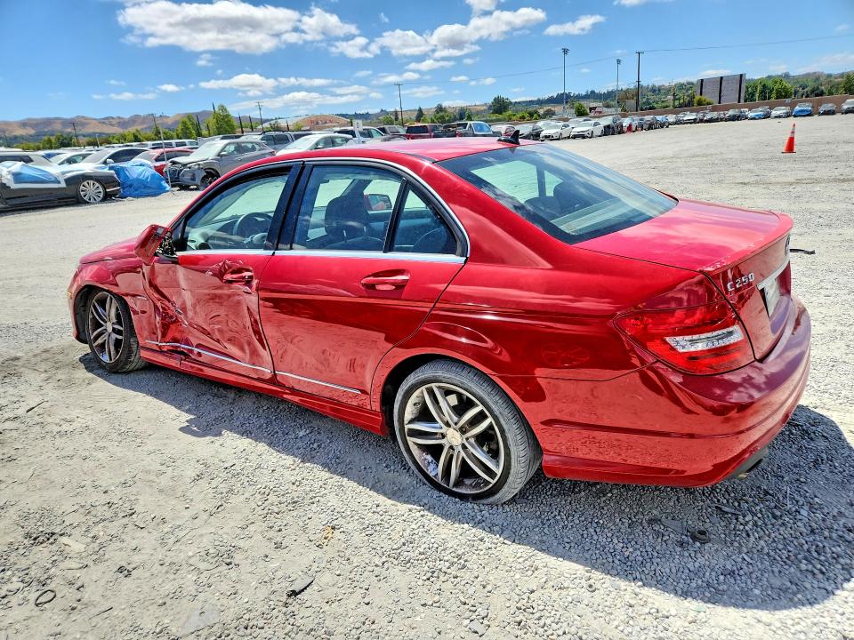 2012 Mercedes-benz C-klasse VIN WDDGF4HB5CR236174 COPART salvage auction — SIDE, Ca - Dis/Dlr/Exp Only Clean Title, sold $1,550 on 2026-07-08 (photo 2)