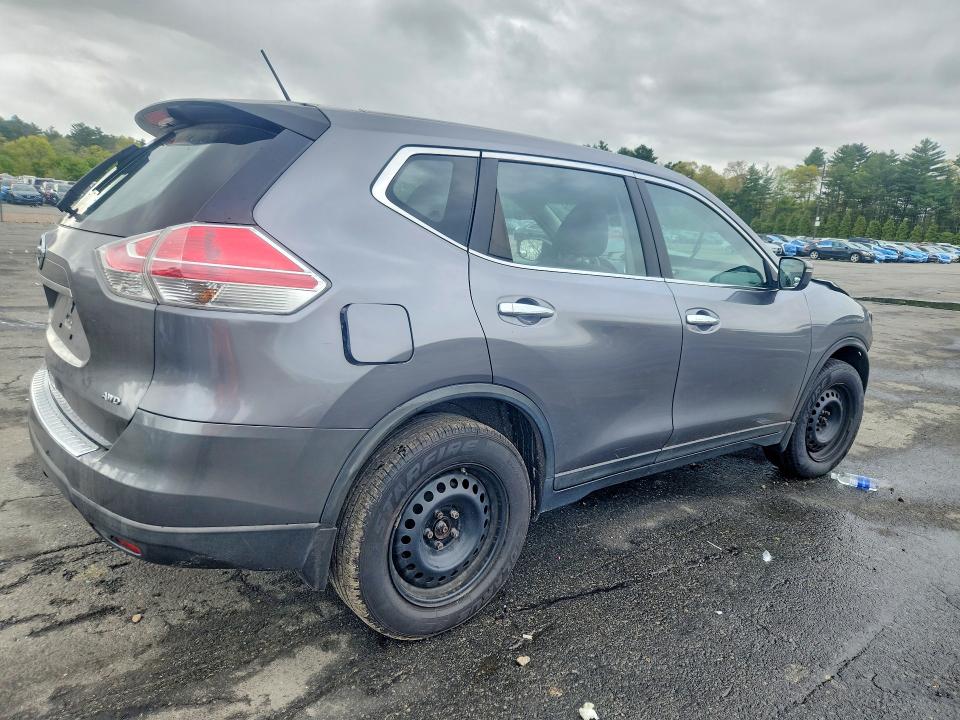 2015 Nissan Rogue VIN KNMAT2MV0FP564941 COPART salvage auction — FRONT END, Id - Salvage Certificate Of Title, sold $450 on 2026-07-21 (photo 3)
