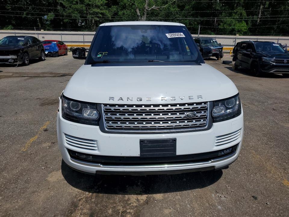 2016 Land rover RANGE ROVER VIN SALGS3EFXGA284161 COPART salvage auction — SIDE, Al - Cert Of Title-Salvage Title, sold $6,000 on 2026-07-13 (photo 5)