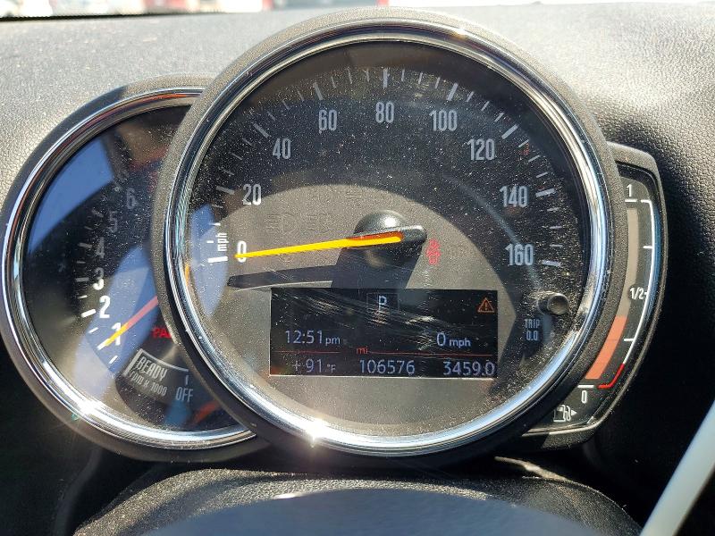 2020 Mini Cooper VIN WMZYW3C09L3L08169 COPART salvage auction — REAR END, Id - Salvage Certificate Of Title, sold $1,600 on 2026-07-29 (photo 9)