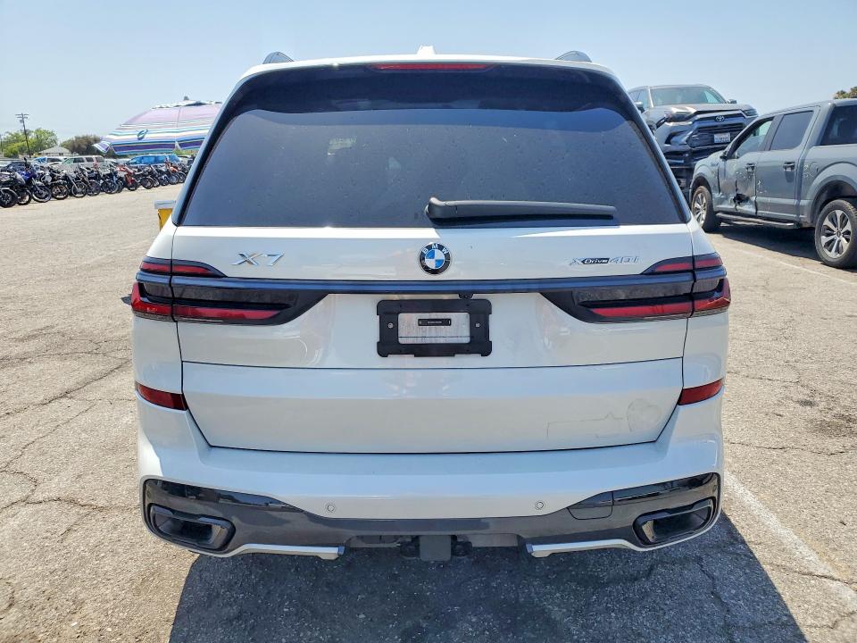 2025 BMW X7 VIN 5UX23EM01S9Z34687 COPART salvage auction — FRONT END, Ca - Salvage Certificate, sold $44,000 on 2026-07-24 (photo 6)