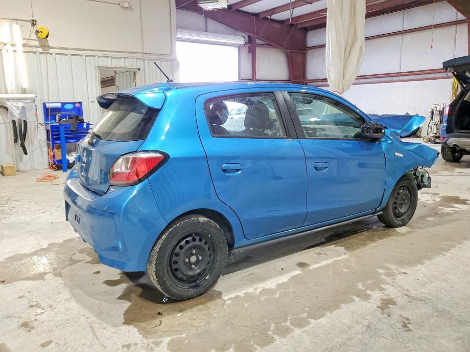 2022 Mitsubishi Mirage VIN ML32AUHJ8NH005095 COPART salvage auction — FRONT END, NY - MV-907A SALVAGE CERTIFICATE, sold $450 on 2026-07-27 (photo 3)