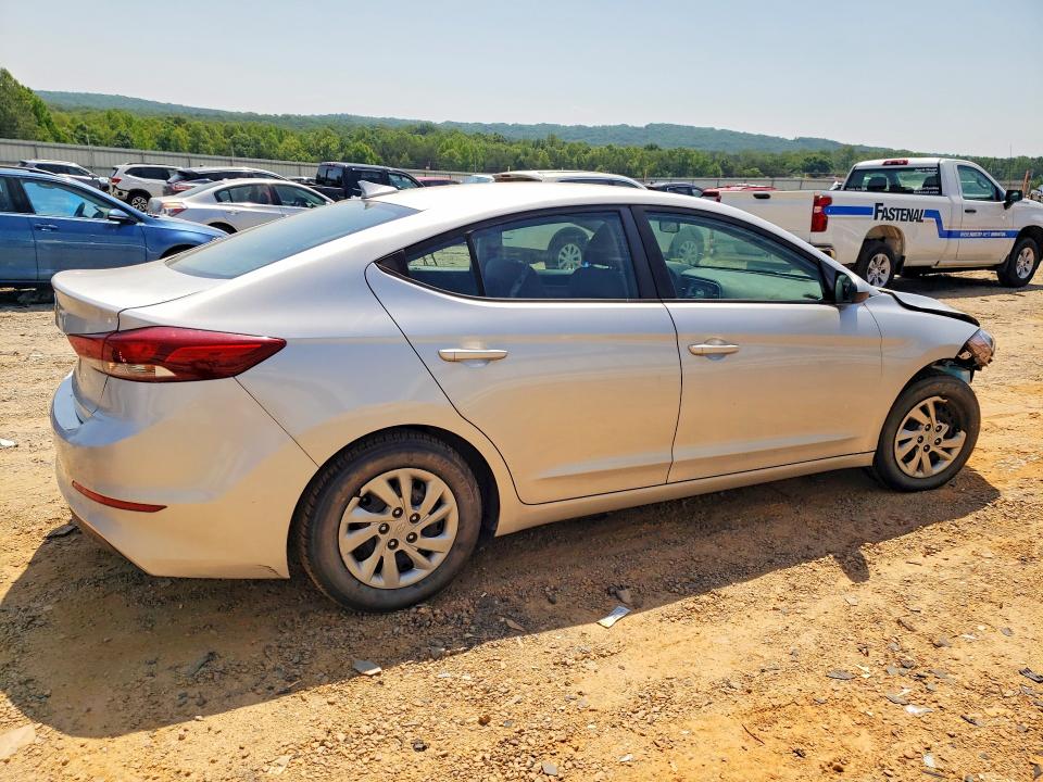 2017 Hyundai Elantra VIN KMHD74LF6HU071210 COPART salvage auction — FRONT END, Va - Cert Of Title - Salvage, sold $1,550 on 2026-07-17 (photo 3)