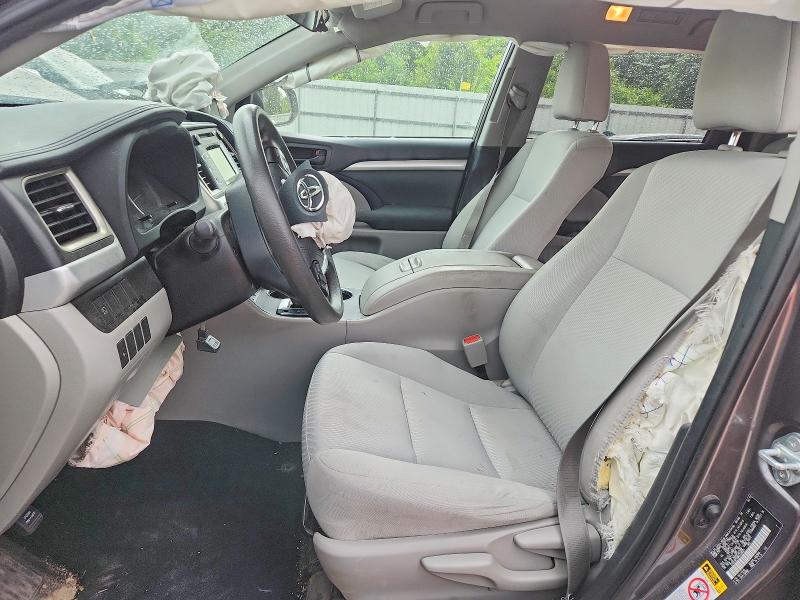 2019 Toyota Highlander VIN 5TDZZRFH9KS339001 COPART salvage auction — FRONT END, Ar - Cert Of Title-Salvage, sold $30 on 2026-07-27 (photo 7)