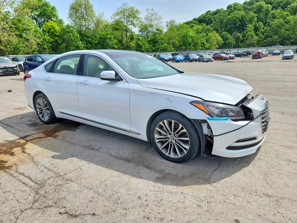 2015 Hyundai Genesis VIN KMHGN4JEXFU039712 COPART salvage auction — FRONT END, Oh - Cert Of Title-Salvage, sold $2,250 on 2026-07-16 (photo 4)