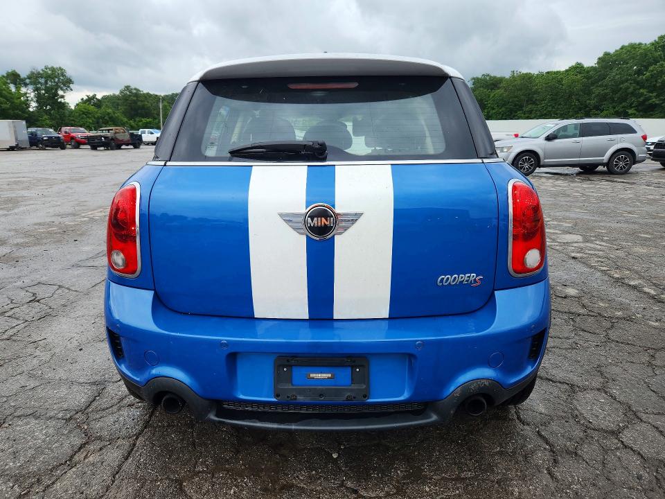 2013 Mini Cooper VIN WMWZC5C51DWP31460 COPART salvage auction — HAIL, Mo - Salvage Certificate Of Title, sold $575 on 2026-07-04 (photo 6)