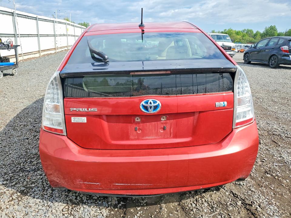 2010 Toyota Prius VIN JTDKN3DU9A1255301 COPART salvage auction — REAR END, Nj - Cert Of Title-Salvage, sold $450 on 2026-07-21 (photo 6)