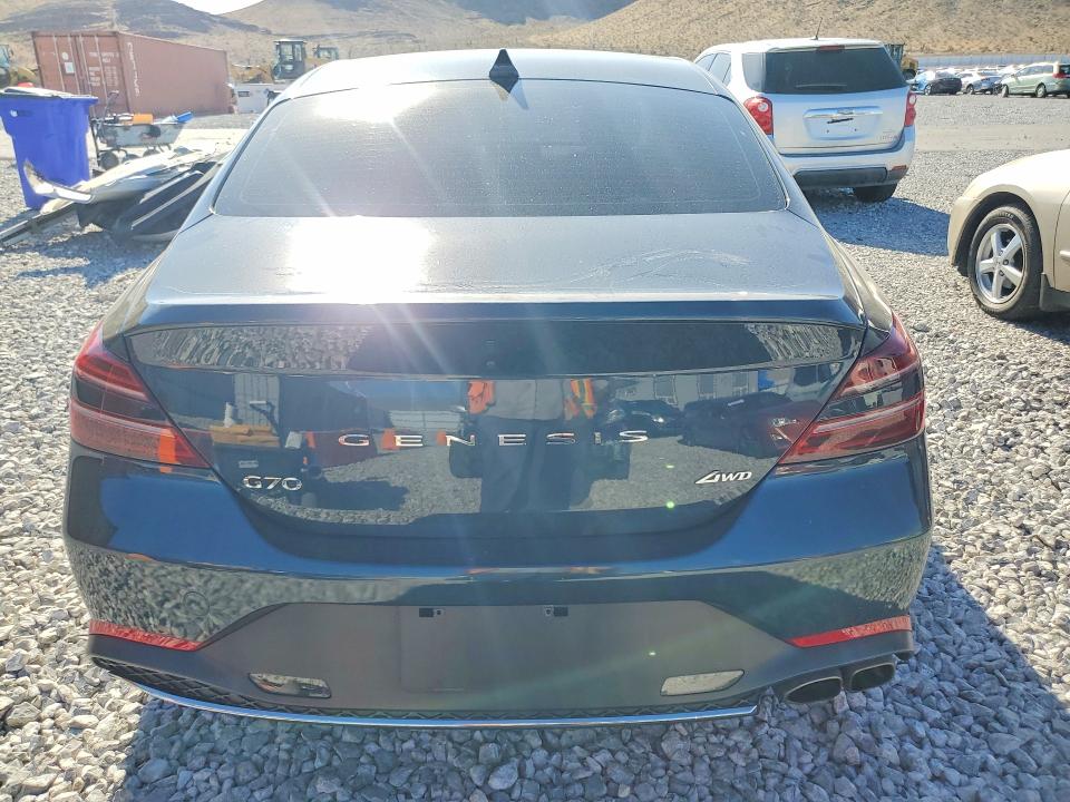 2023 Genesis G70 VIN KMTG34TA2PU123644 COPART salvage auction — FRONT END, NV - SALVAGE TITLE, sold $150 on 2026-07-27 (photo 6)