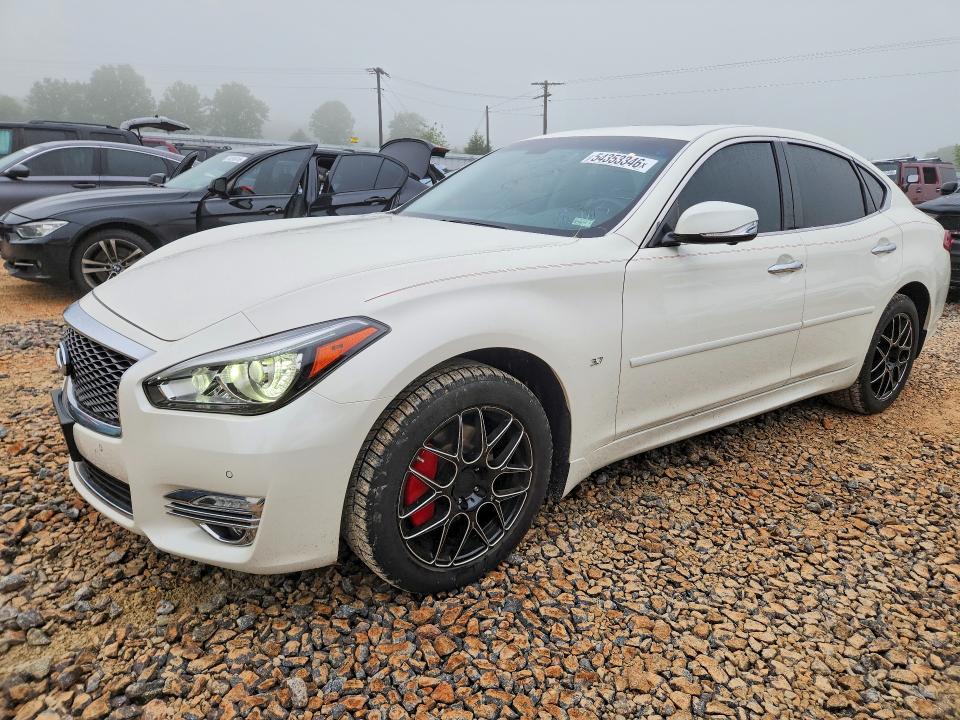 2019 Infiniti Q70 VIN JN1BY1AR2KM585554 COPART salvage auction — HAIL, Mo - Salvage Certificate Of Title, sold $10,700 on 2026-08-17 (photo 1)