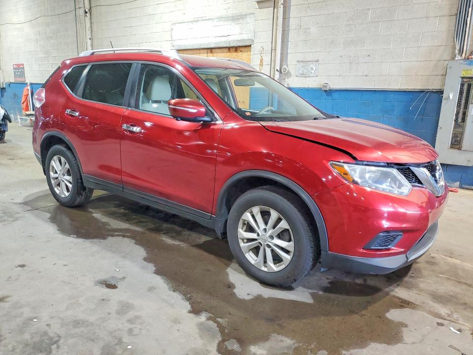 2015 Nissan Rogue VIN KNMAT2MV1FP509382 COPART salvage auction — FRONT END, MI - CERTIFICATE OF TITLE, sold $1,450 on 2026-07-24 (photo 4)
