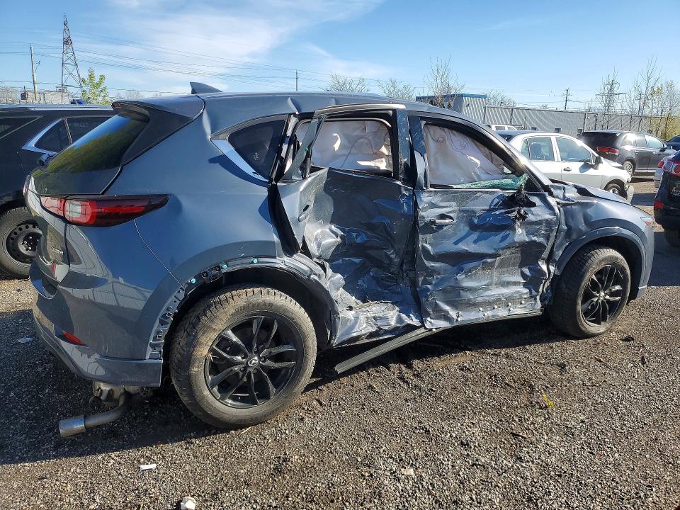 2025 Mazda Cx-5 VIN JM3KFBDM6S0571776 COPART salvage auction — ROLLOVER, On - Permit Irrepairable, sold $3,700 on 2026-07-09 (photo 3)