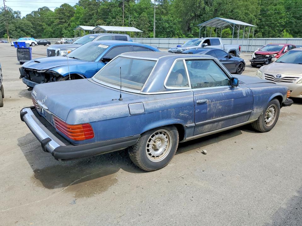 1984 Mercedes-benz 380 VIN WDBBA45A1EA011426 COPART salvage auction — MINOR DENT/SCRATCHES, Ga - Certificate Of Title (P), sold $2,750 on 2026-07-30 (photo 3)