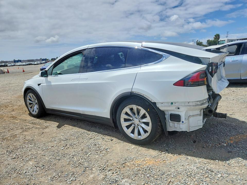 2020 Tesla Model x VIN 5YJXCAE20LF238426 COPART salvage auction — REAR END, Ca - Salvage Certificate, sold $350 on 2026-07-21 (photo 2)