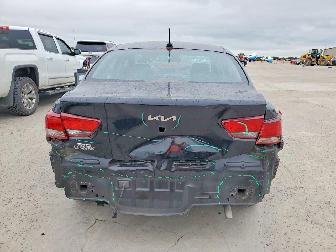 2023 Kia Rio VIN 3KPA24AD1PE598107 COPART salvage auction — Rear End, TX - SALVAGE VEHICLE TITLE, sold $4,400 on 2026-06-25 (photo 6)