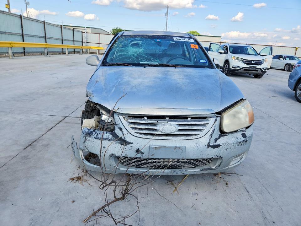2007 Kia Spectra VIN KNAFE121575384651 COPART salvage auction — FRONT END, Tx - Salvage Vehicle Title, sold $250 on 2026-07-07 (photo 5)