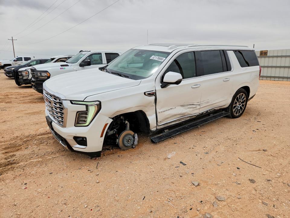 2025 Gmc Yukon VIN 1GKS2JRL4SR289182 COPART salvage auction — FRONT END, Tx - Salvage Vehicle Title, sold $44,500 on 2026-07-08 (photo 1)