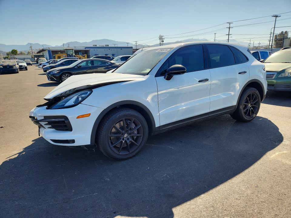 2022 Porsche Cayenne VIN WP1AA2AYXNDA01494 COPART salvage auction — Front End, CA - SALVAGE CERTIFICATE, sold $9,500 on 2026-06-22 (photo 1)