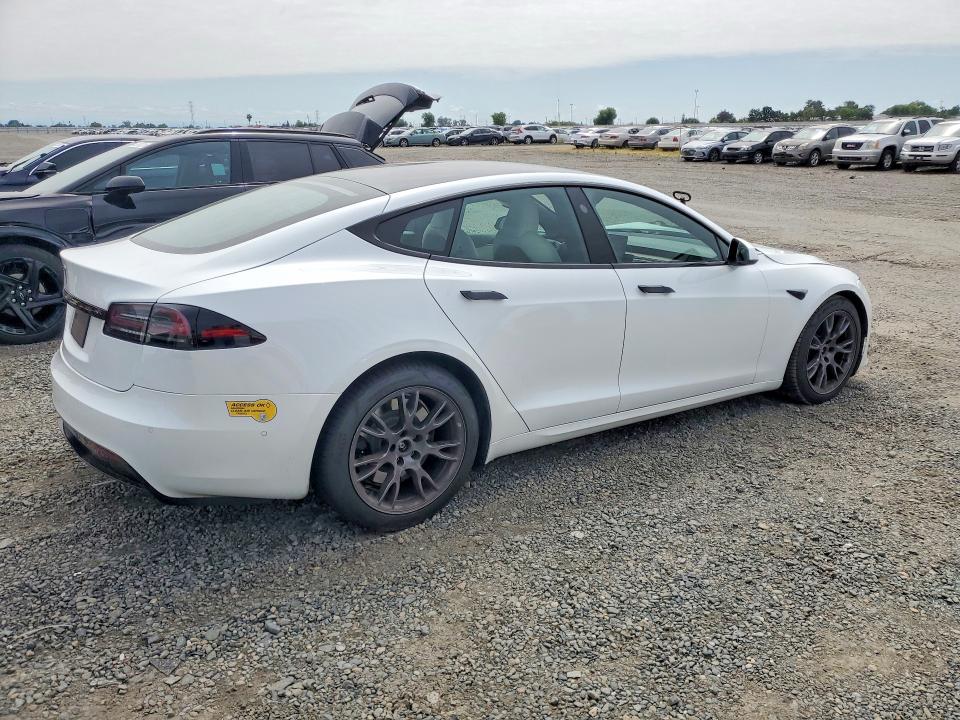 2022 Tesla VIN 5YJSA1E55NF483624 COPART salvage auction — FRONT END, Ca - Salvage Certificate, sold $8,400 on 2026-07-28 (photo 3)