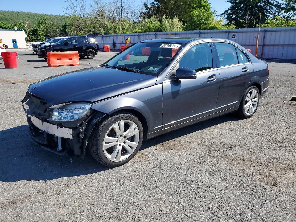 2010 Mercedes-benz C class VIN WDDGF8BB5AF430797 COPART salvage auction — FRONT END, Pa - Certificate Of Salvage, sold $1,300 on 2026-07-07 (photo 1)
