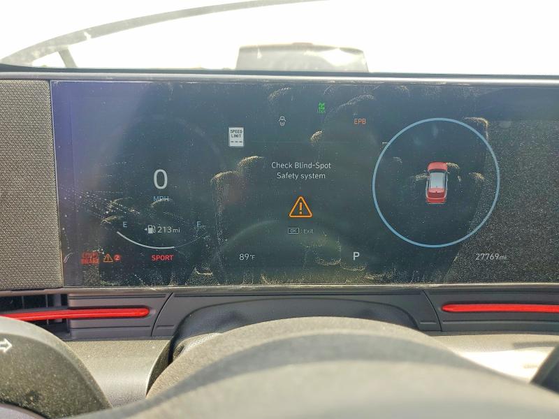 2024 Hyundai Kona VIN KM8HACA33RU155606 COPART salvage auction — REAR END, Ks - Cert Of Title-Salvage, sold $8,100 on 2026-07-14 (photo 9)