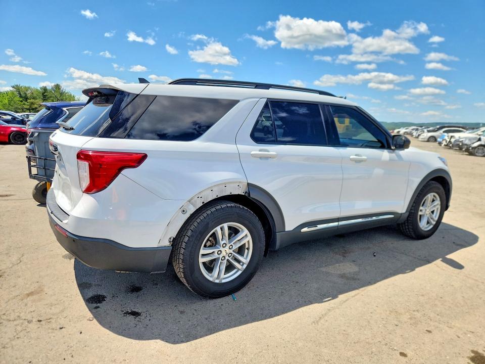 2021 Ford Explorer VIN 1FMSK7DH0MGA55701 COPART salvage auction — REAR END, Pa - Certificate Of Salvage, sold $6,900 on 2026-07-02 (photo 3)