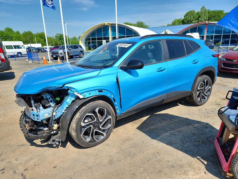 2025 Chevrolet VIN KL77LJEP7SC070899 COPART salvage auction — FRONT END, Ct - Cert Of Title-Salvage, sold $475 on 2026-07-30 (photo 1)