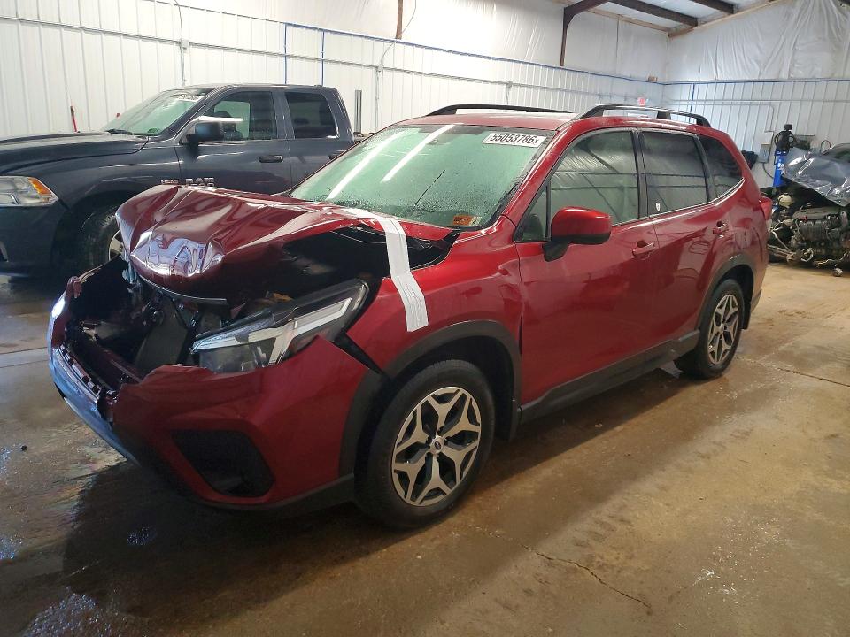 2020 Subaru Forester VIN JF2SKAJC0LH552056 COPART salvage auction — FRONT END, Pa - Certificate Of Salvage, sold $500 on 2026-07-22 (photo 1)