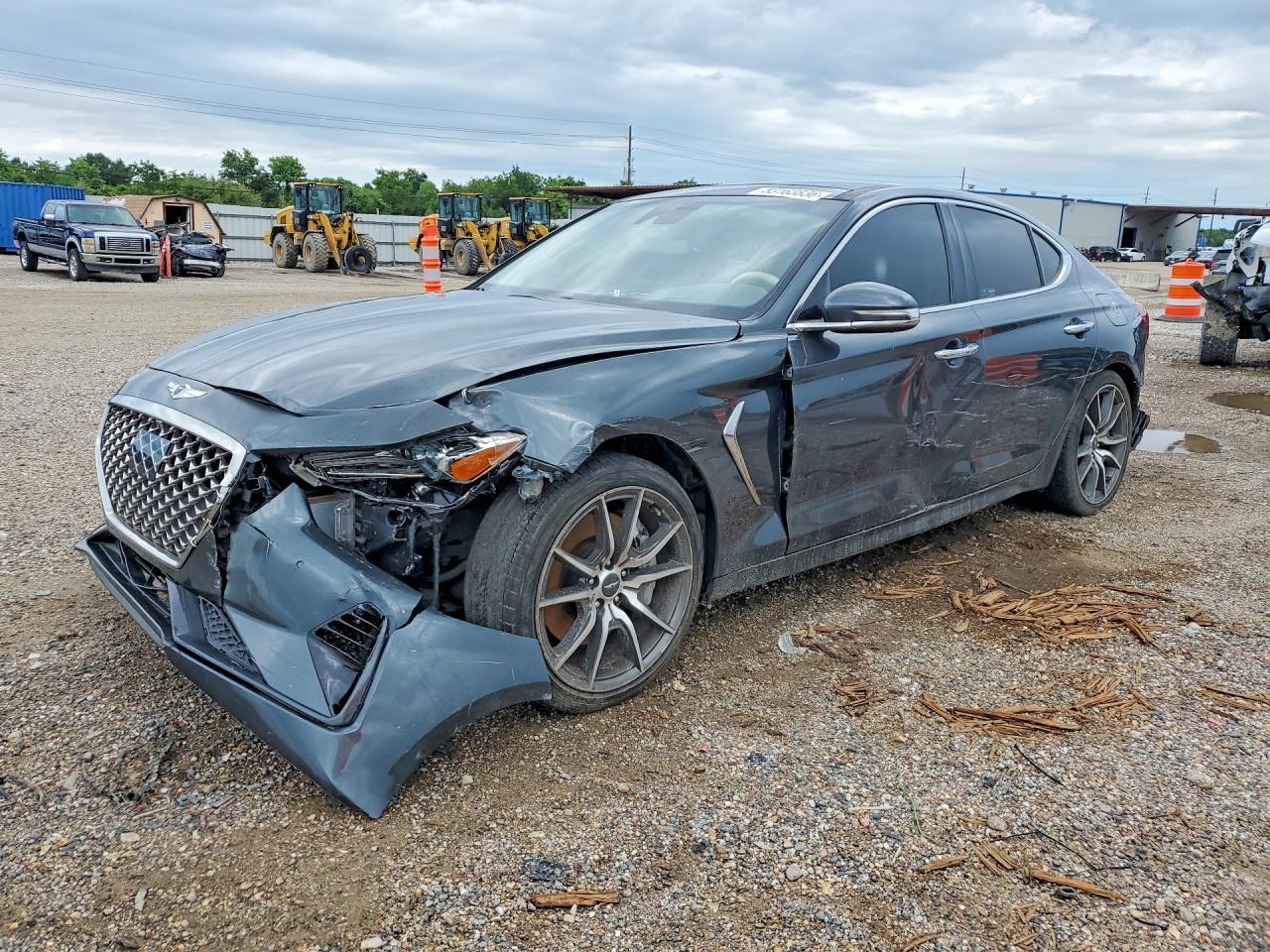 2019 Genesis G70 VIN KMTG34LE2KU014855 COPART salvage auction — Side, TX - CERTIFICATE OF TITLE, sold $4,800 on 2026-07-09 (photo 1)