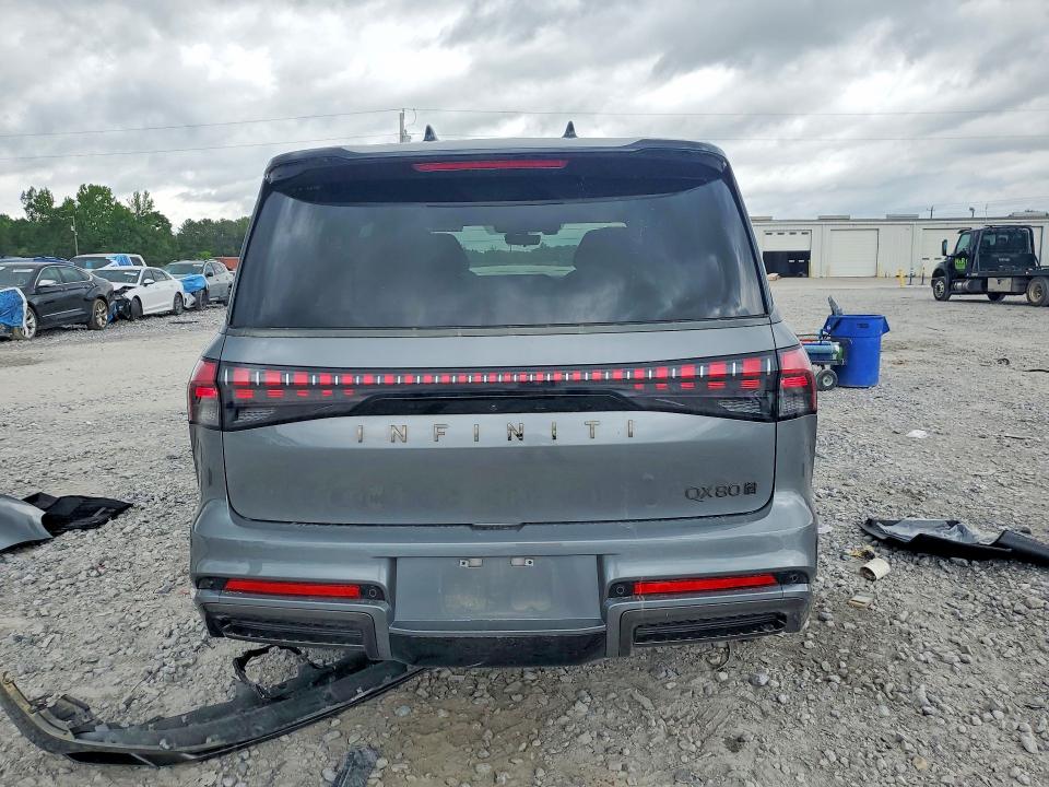 2025 Infiniti Qx80 VIN JN8AZ3CC0S9604801 COPART salvage auction — FRONT END, Al - Cert Of Title-Salvage Title, sold $37,500 on 2026-08-06 (photo 6)