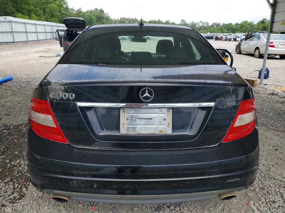 2011 Mercedes-benz C-klasse VIN WDDGF5EBXBF653011 COPART salvage auction — INTERIOR BURN, Ga - Cert Of Title-Salvage, sold $175 on 2026-07-28 (photo 6)