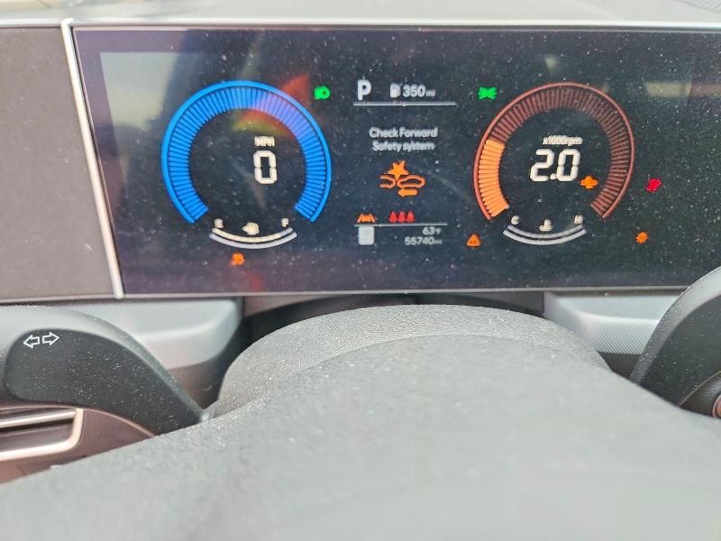 2024 Hyundai Sonata VIN KMHL64JA2RA376857 COPART salvage auction — FRONT END, Tx - Salvage Vehicle Title, sold $2,350 on 2026-07-22 (photo 9)