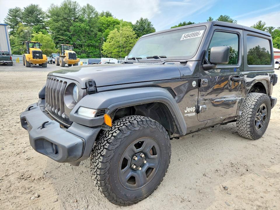 2019 Jeep Wrangler / VIN 1C4GJXAG3KW557498 COPART salvage auction — SIDE, Ma - Cert Of Title-Salvage, sold $9,000 on 2026-07-30 (photo 1)