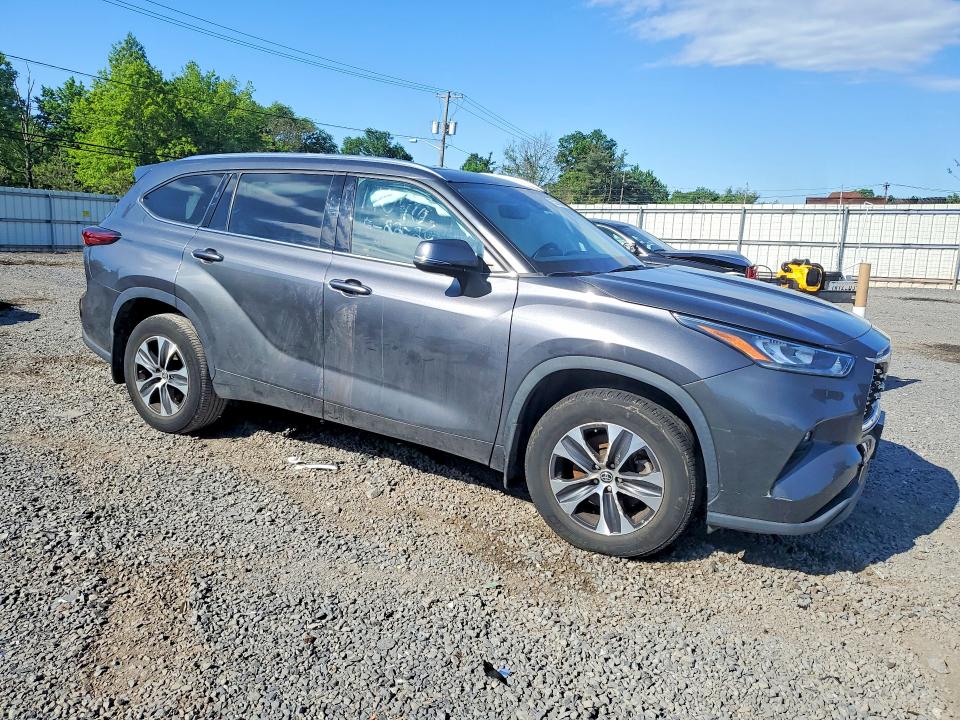 2020 Toyota Highlander VIN 5TDGZRBH9LS522946 COPART salvage auction — SIDE, Ny - Mv-907A Salvage Certificate, sold $12,800 on 2026-07-02 (photo 4)