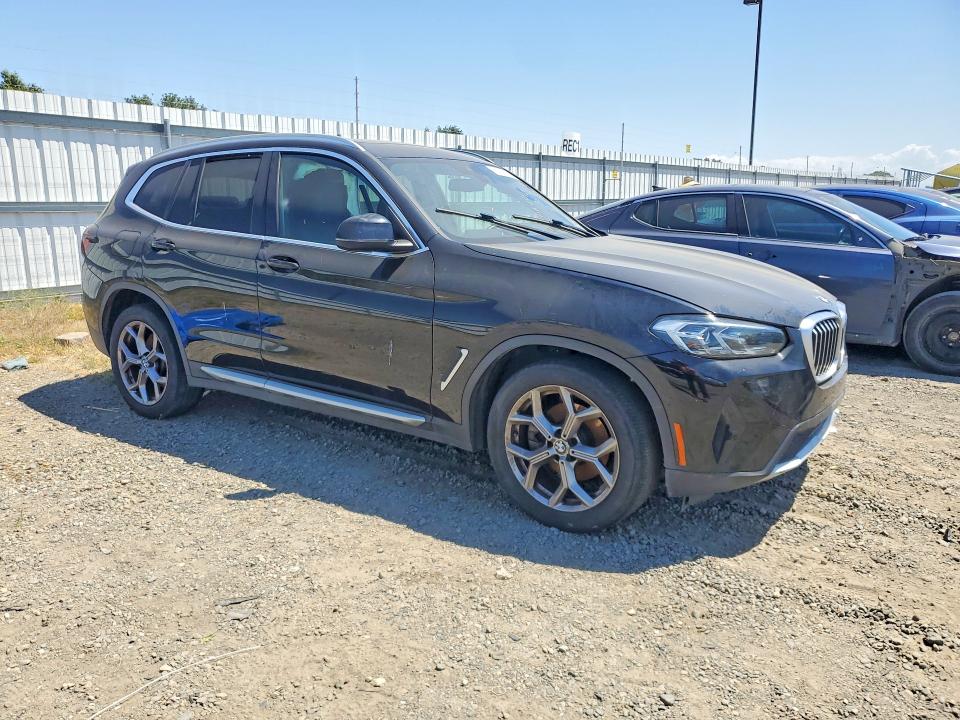 2022 BMW X3 VIN 5UX43DP01N9N22711 COPART salvage auction — Front End, CA - DIS/DLR/EXP ONLY CLEAN TITLE (P), sold $9,800 on 2026-07-03 (photo 4)