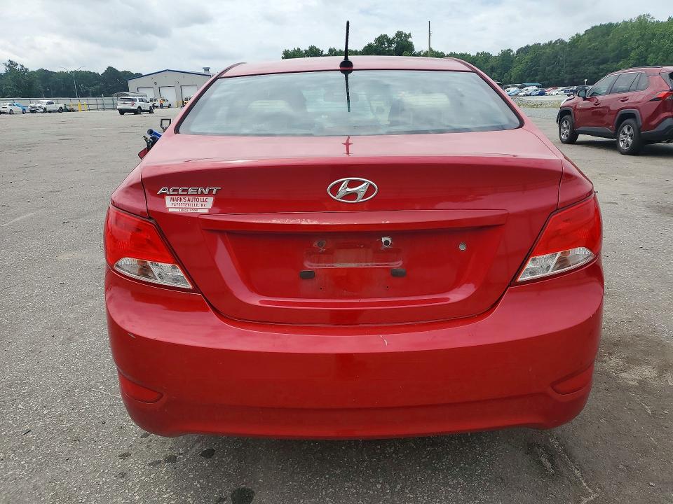 2017 Hyundai Accent VIN KMHCT4AE3HU334318 COPART salvage auction — FRONT END, Nc - Salvage Certificate Of Title, sold $725 on 2026-07-30 (photo 6)