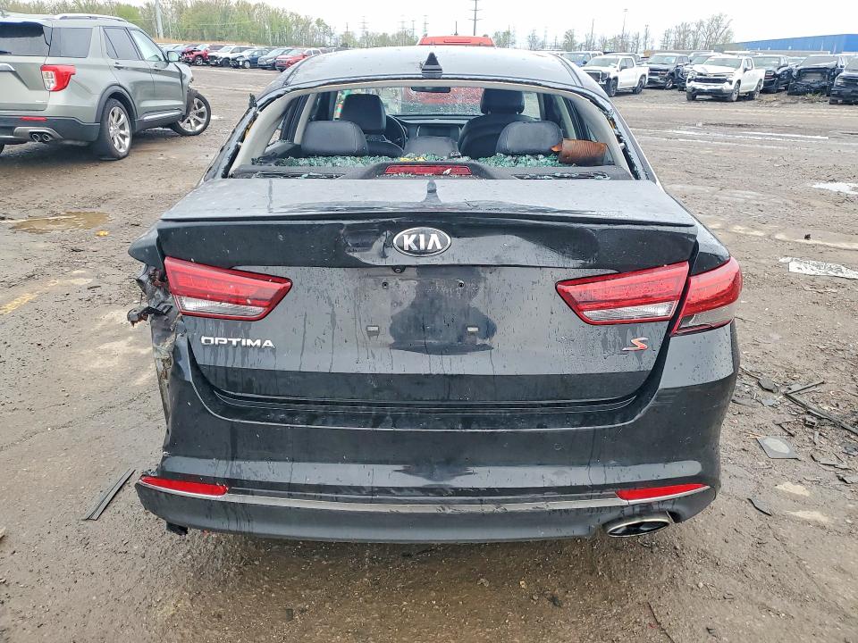 2018 Kia Optima VIN 5XXGT4L33JG217187 COPART salvage auction — BURN, Oh - Cert Of Title-Salvage, sold $625 on 2026-07-07 (photo 6)