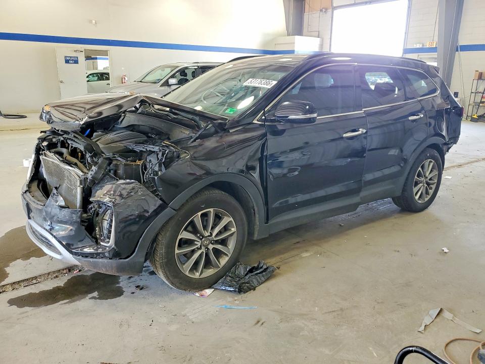 2017 Hyundai Santa fe VIN KM8SNDHFXHU244989 COPART salvage auction — FRONT END, Va - Cert Of Title - Salvage, sold $1,500 on 2026-07-02 (photo 1)