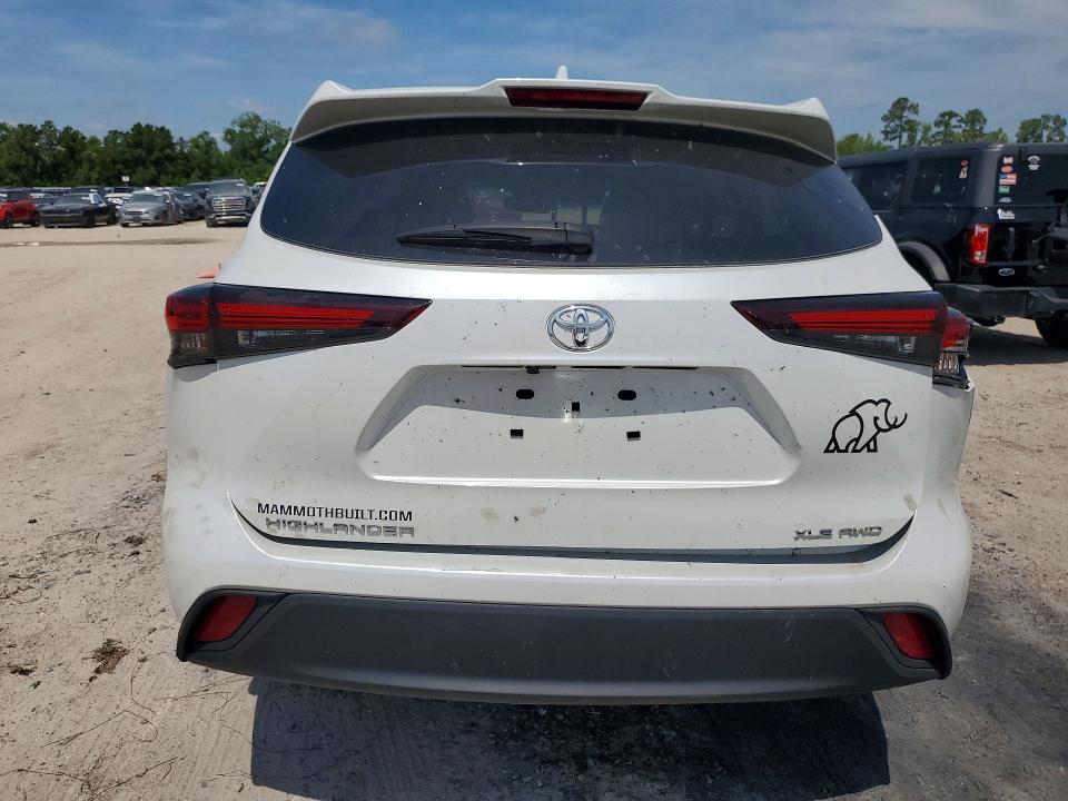 2024 Toyota Highlander VIN 5TDKDRBH5RS547361 COPART salvage auction — FRONT END, Ks - Cert Of Title-Salvage, sold $12,700 on 2026-07-17 (photo 6)