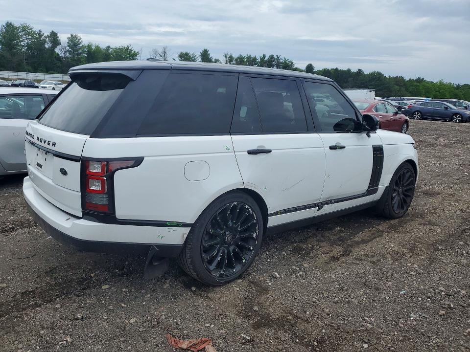 2015 Land rover RANGE ROVER VIN SALGS2TF3FA227103 COPART salvage auction — SIDE, Md - Cert Of Salvage > 75% Damage, sold $250 on 2026-07-20 (photo 3)