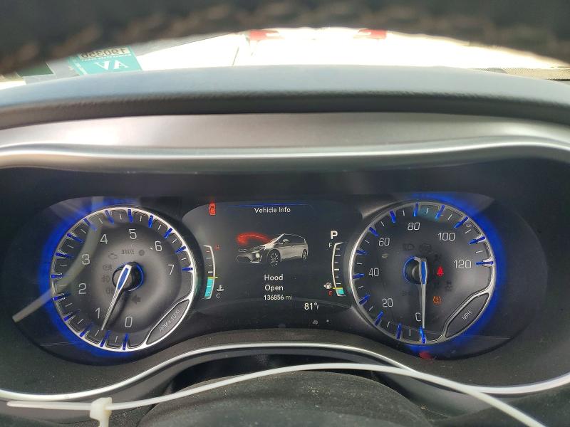 2018 Chrysler Pacifica VIN 2C4RC1EGXJR321822 COPART salvage auction — HAIL, Ks - Cert Of Title-Salvage, sold $5,200 on 2026-07-02 (photo 9)