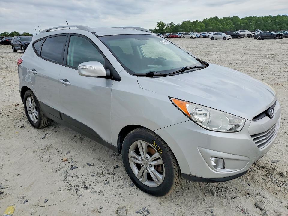 2013 Hyundai Tucson VIN KM8JUCAC3DU754166 COPART salvage auction — VANDALISM, Ga - Cert Of Title-Salvage, sold $2,850 on 2026-07-20 (photo 4)