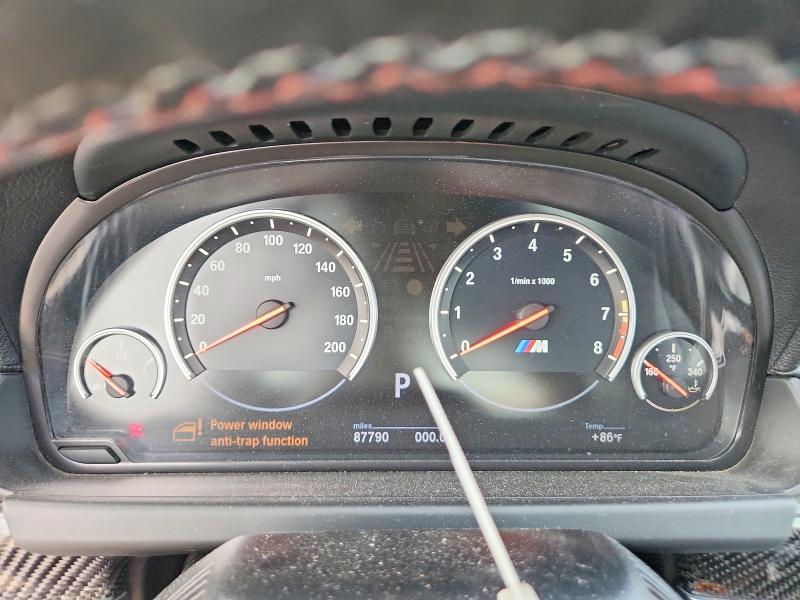 2013 BMW M6 VIN WBSLZ9C58DDZ77943 COPART salvage auction — WATER/FLOOD, TX - SALVAGE TITLE-FLOOD DAMAGE (P), sold $7,100 on 2026-07-13 (photo 9)